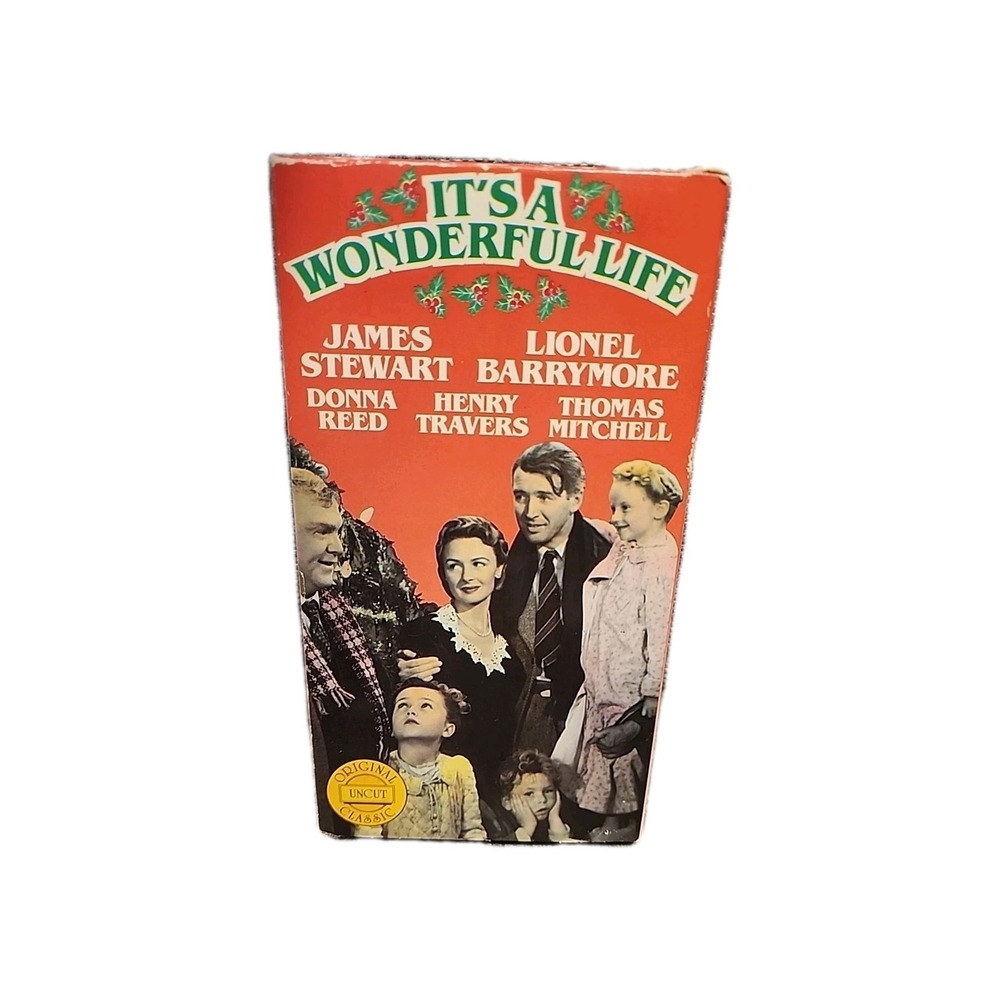 It's A Wonderful Life VHS Tape Goodtimes Home Video 1946 Classic Movie‎